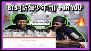 BTS (防弾少年団) 'FOR YOU' Official MV[Brothers React]