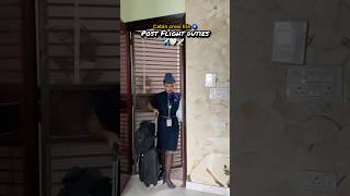 🧿✈️Post flight duties //Life of a Cabin Crew //✈️ ..,#cabincrew #cabincrewlifestyle #postflight