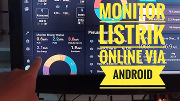 monitoring panel surya berbasis iot dari tv android