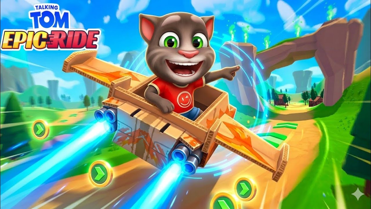 Tom Riding Talking Tom Epic Rider Gameplay Android ios - YouTube
