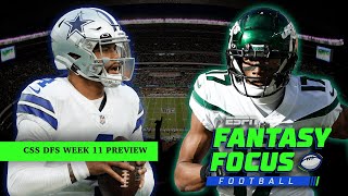 CSS DFS Fantasy Focus Week 11 - Best cash games \& tournament plays | ESPN