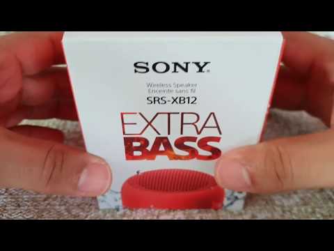 Sony SRS-XB12 bluetooth speaker Unbox and Bass Test Sample