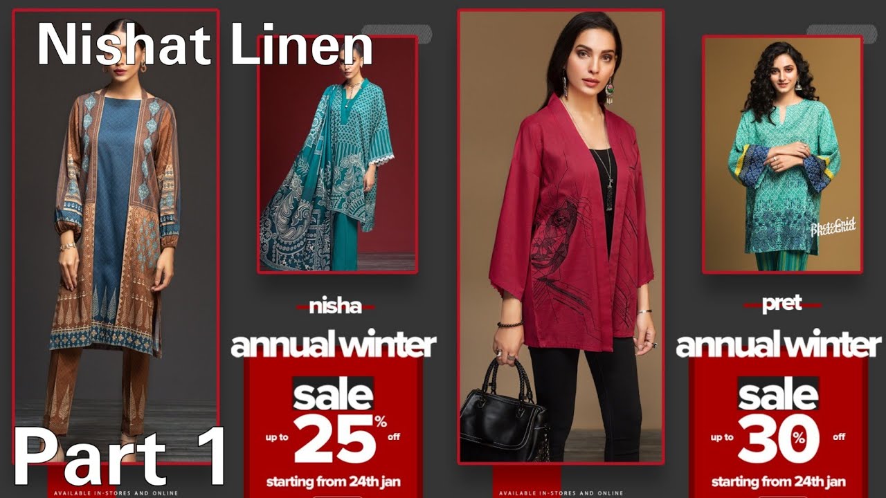 Nishat Linen End Of Season Upto 30 Off Sale Part 1 Winter Sale