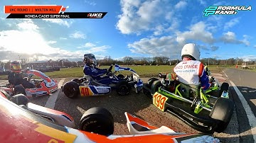 Epic Onboard 360 degree camera action in UKC 2022 Honda Cadet Super Final