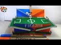 INCREÍBLE juego de mesa de FÚTBOL para 2 jugadores como construirlo de cartón