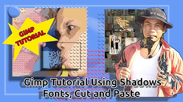 Gimp Tutorial Shadows Text Cropping Create Thumbnails Effects