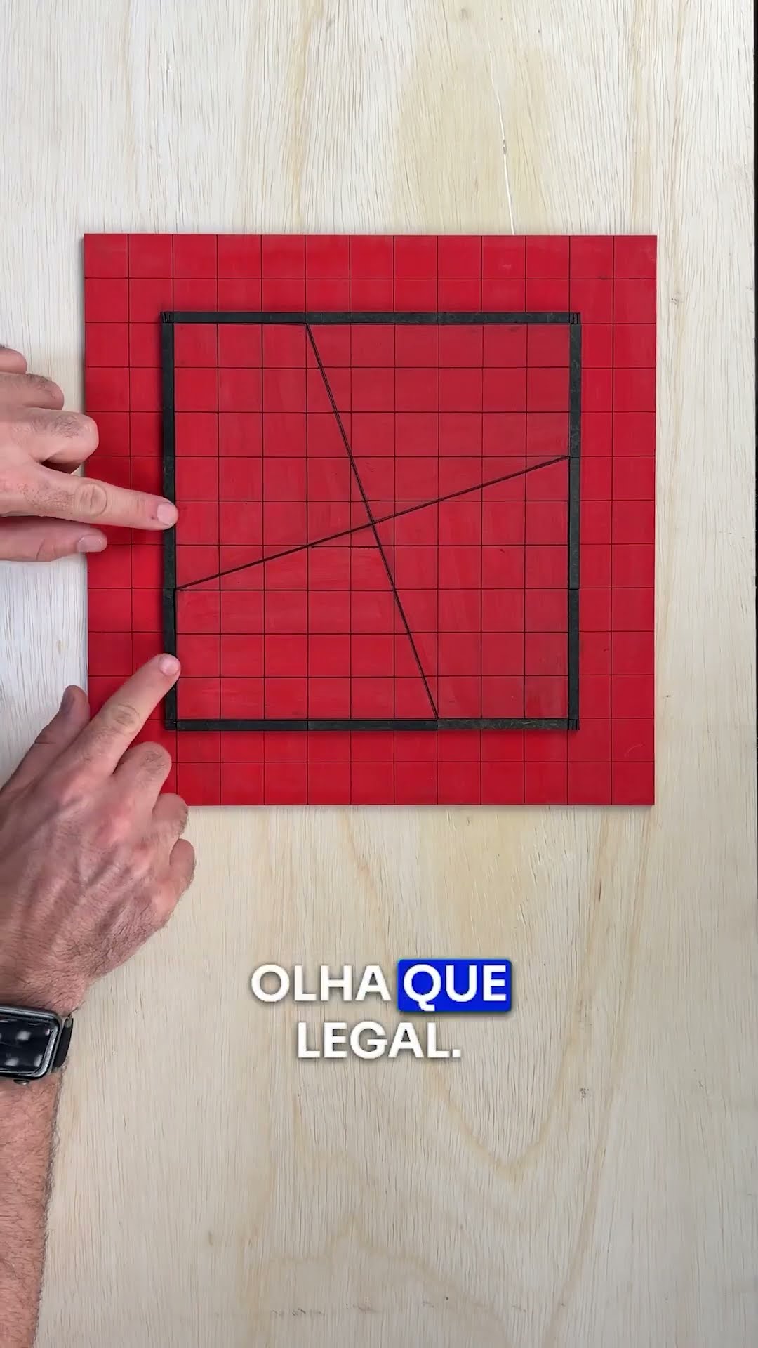 Revelação do truque do QUADRADO IMPOSSÍVEL
