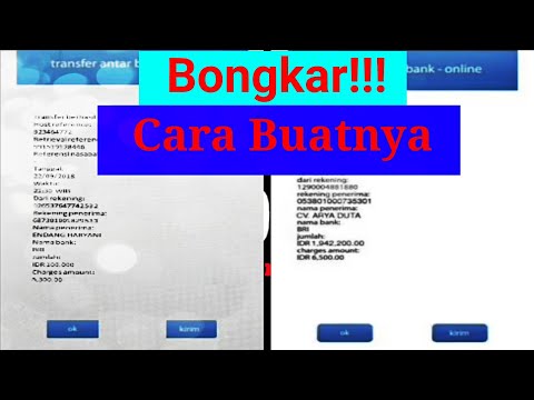 Cara membuat bukti transfer m banking palsu