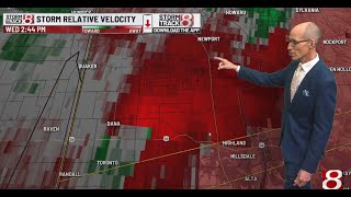 Storm Track 8 tornado warning - 6/18/2025
