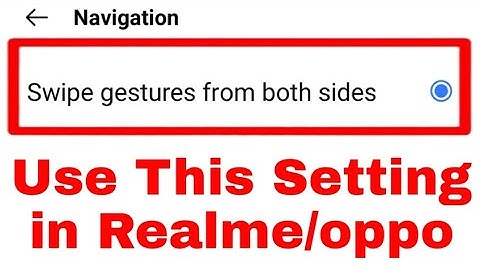 how to enable/use Swipe gestures from both sides ।। Swipe gestures from both sides in oppo/realme