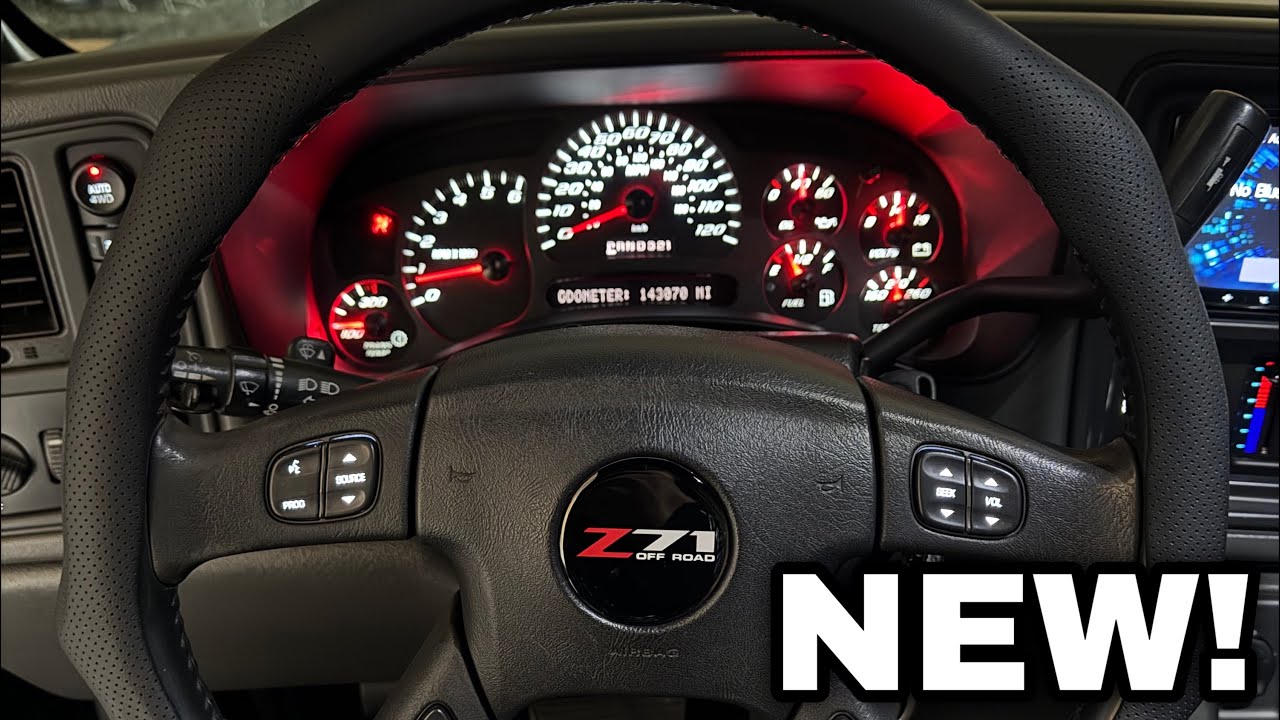 NAPPA LEATHER STEERING WHEEL COVER ON MY SILVERADO Z71 SINGLE CAB ...