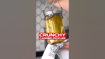 CRUNCHY Canned Pickles Recipe #canning #pickles #pickledfood