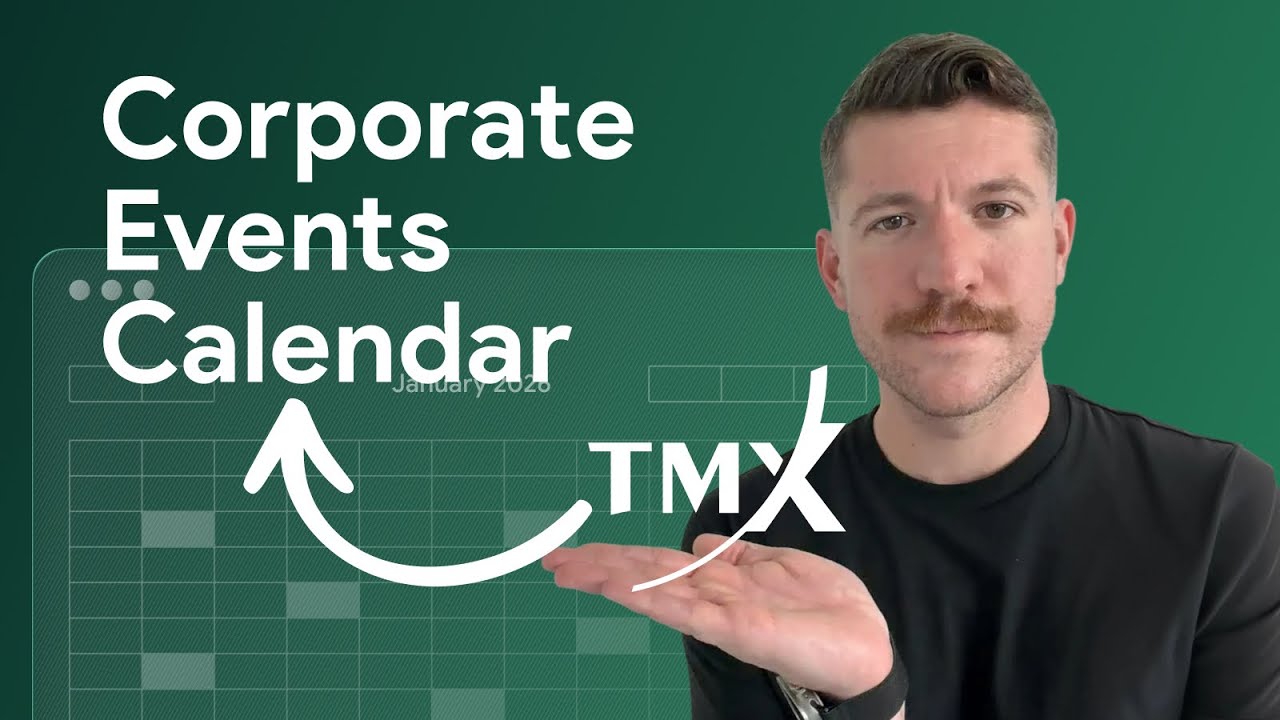 Create a corporate events calendar with Massive and TMX Wall Street Horizon