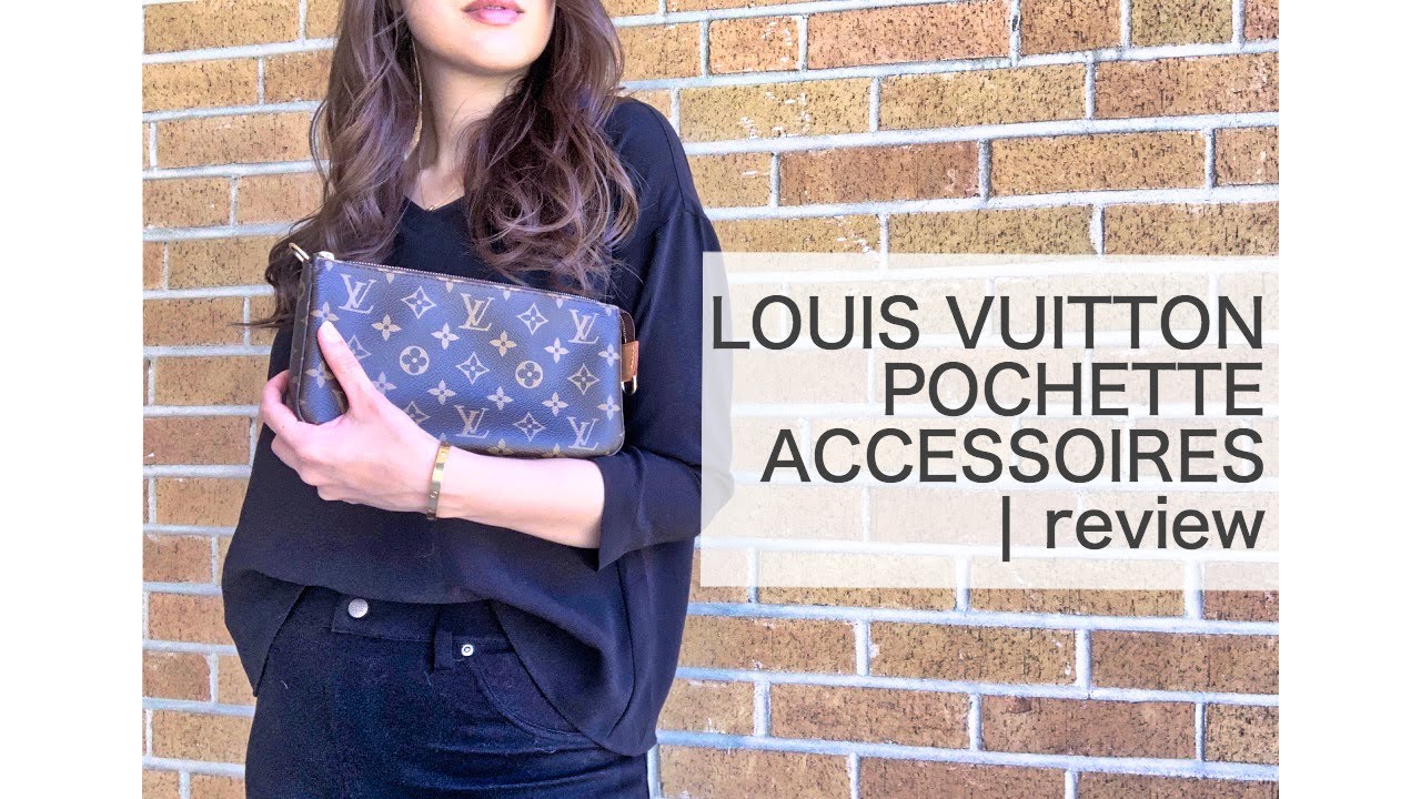 Louis Vuitton Pochette Accessoires Review/ Wear & Tear/ What fits?/Worth  it?? 