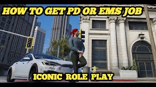 How To Apply Pd Job In Iconic Role Play