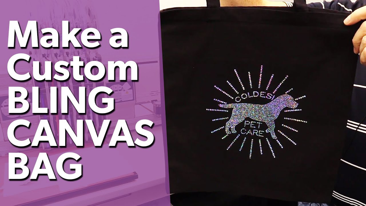 Bling Transfer Machine | ProSpangle Pet Care Bag Example - YouTube