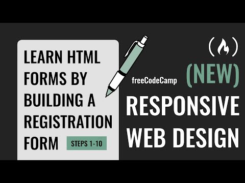 Learn HTML Forms by Building a Registration Form - Steps 1-10