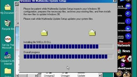 Installing Windows 98 Multimedia Update Build 2017