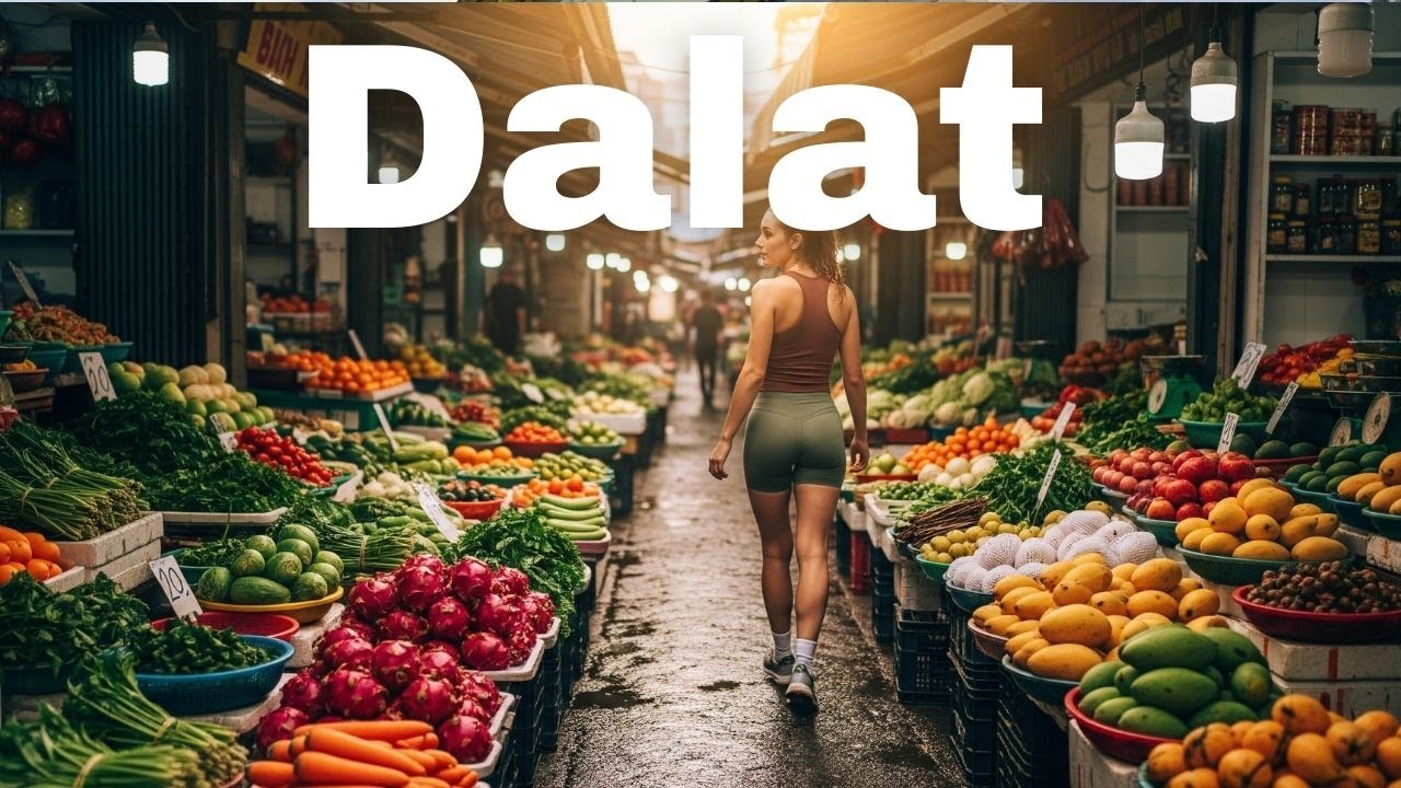 Walking in Da Lat, Vietnam After Rain 🇻🇳 4K Morning Walk in the City of Flowers & Local Market