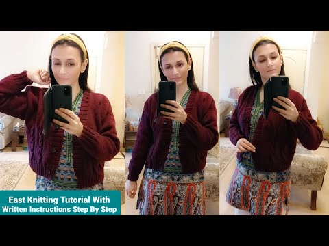 How to Knit Sweater For Beginners Step By Step | Ladies Gents Sweater ...