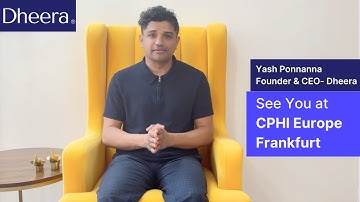 See You at CPHI Frankfurt 2025 | AI-Driven Pharma Compliance by Dheera