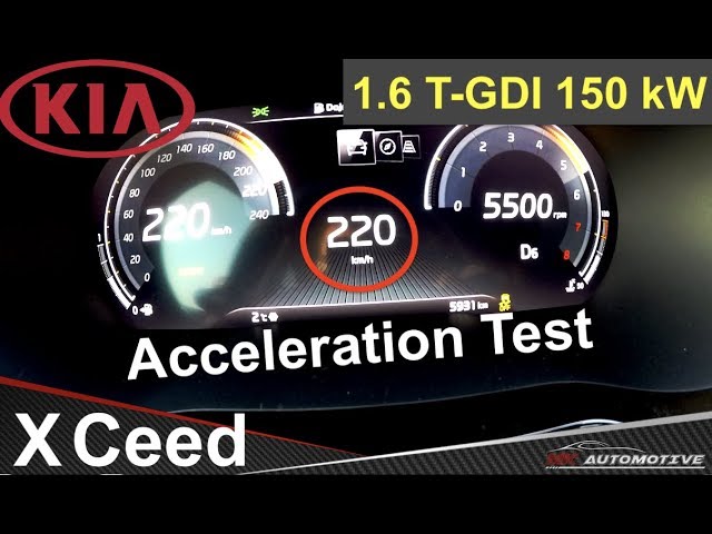 Kia XCeed 1.6 T-GDI specs, quarter mile, lap times, performance data 
