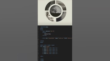 Radial Menu Using HTML & CSS