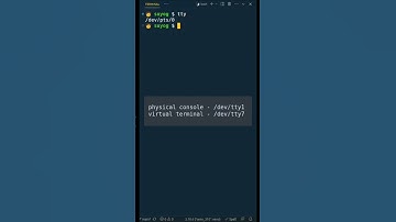 "tty" command in Linux! #shorts #linux #terminal
