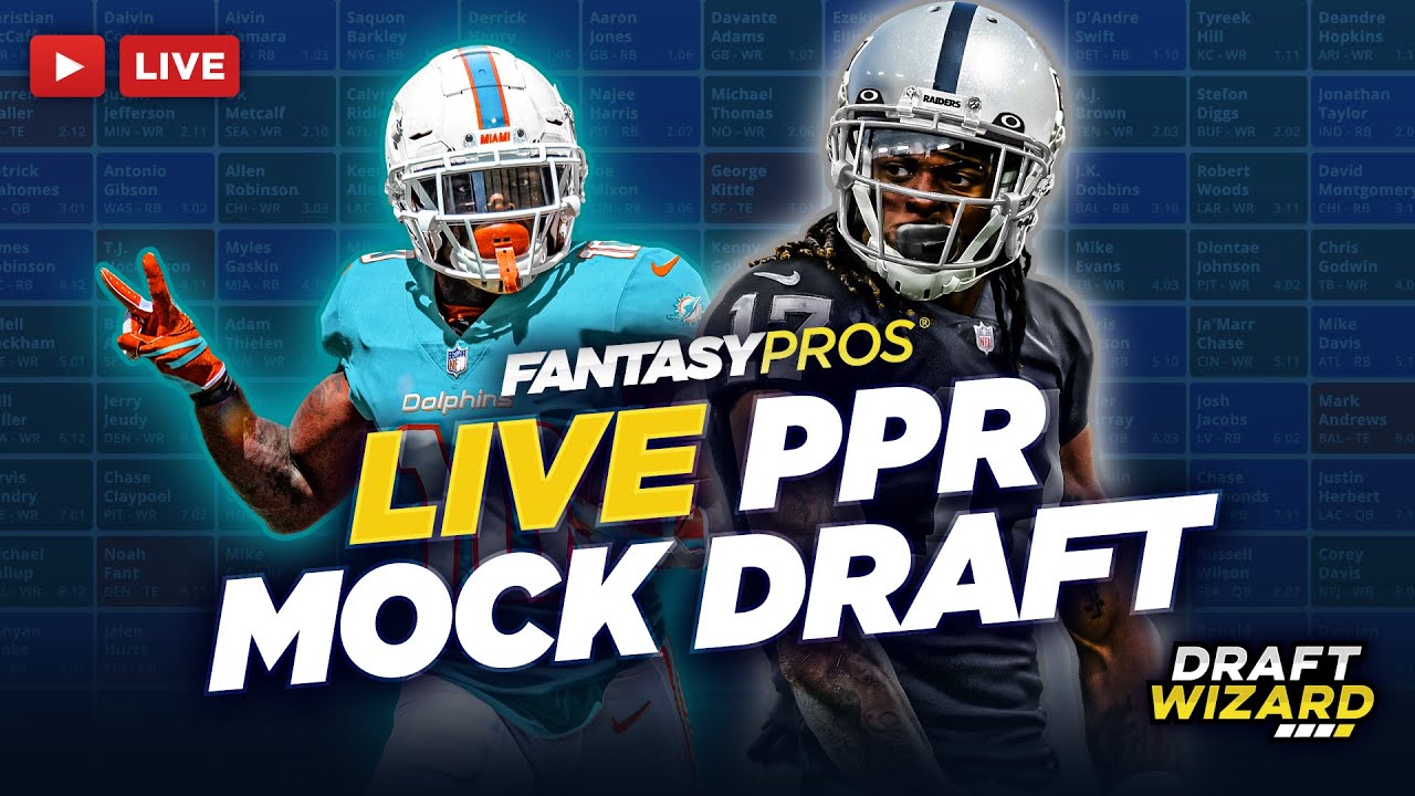 Live PPR Mock Draft Fantasy Football PickbyPick Strategy Sleepers