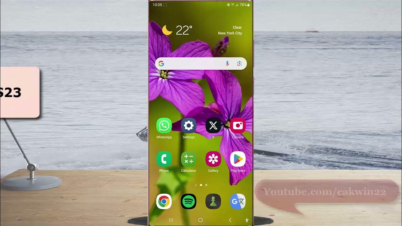 Samsung Galaxy S23 Ultra How to enable camera flash notification for