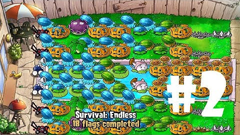 Plants vs Zombies | Survival: ENDLESS (30 Flags Completed) PART 2 (iOS Android)