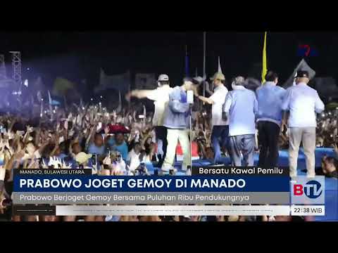 Joget Gemoy Meriahkan Kampanye Prabowo di Manado