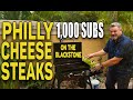 Philly Cheese Steaks on the Blackstone 22" Griddle | COOKING WITH BIG CAT 305