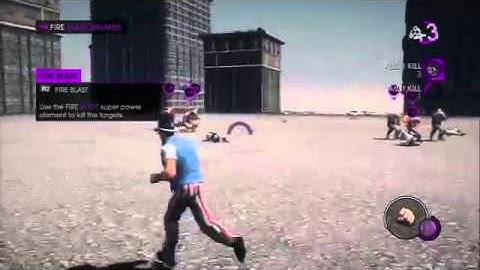 Saints Row IV   Breaking The Law Power Element Training Tutorial Change To Fire Blast, Complete PS3