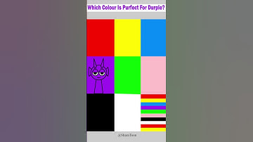 Which Colour Is Perfect For Durple? #sprunki #colors #cartoon #design