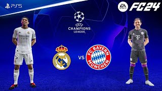 FC 24 Real Madrid VS Bayern Munich champions league Semifinal | PS5 4K Gameplay