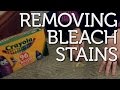 How To Get Rid Of Bleach Stains