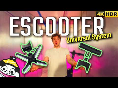 Die UNIVERSAL Escooter Halterung: LED-Bars, Action-Cams & Licht an fast JEDEN E-Scooter!