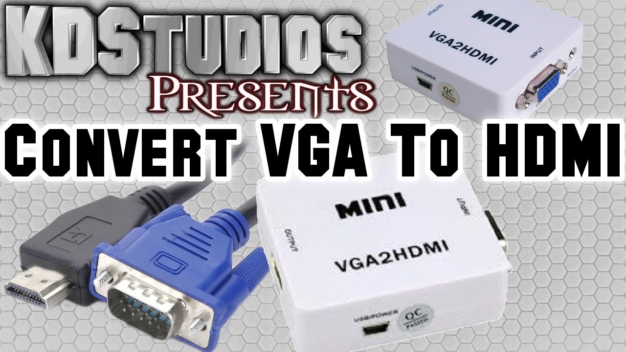 Mini VGA2HDMI HD Video Converter Full HD 1080p
