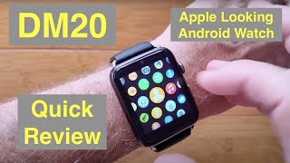 DM20 (like LEM10) Apple Watch Shaped IP67 Waterproof 4G Android 7.1.1 Smartwatch: Quick Overview screenshot 1