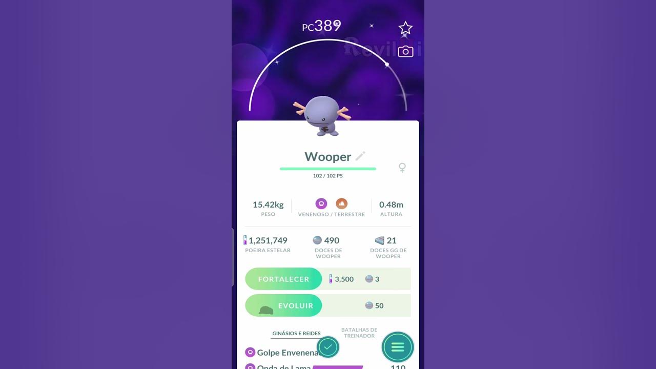 Pokémon GO BR - Tem alguma coisa na água! 💧 Wooper, o Pokémon Peixe de  Água, e Wooper de Paldea, o Pokémon Peixe Venenoso, aparecerão com mais  frequência durante o #PokemonGOCommunityDay no