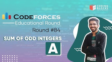 Codeforces Educational Round 84 A - Sum of Odd Integers | Competitive Coding