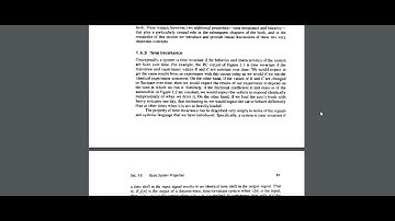 Time-variant and Time-Invariant Systems