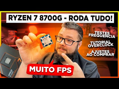 o Melhor 👑 Testamos o Ryzen 7 8700G em 20 JOGOS Full HD + Overclock e Teste Memória RAM