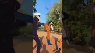 Goku vs Gojo vs Naruto: Ultimate Anime Crossover Fight! 💥 #shorts #kakarotfx_yt