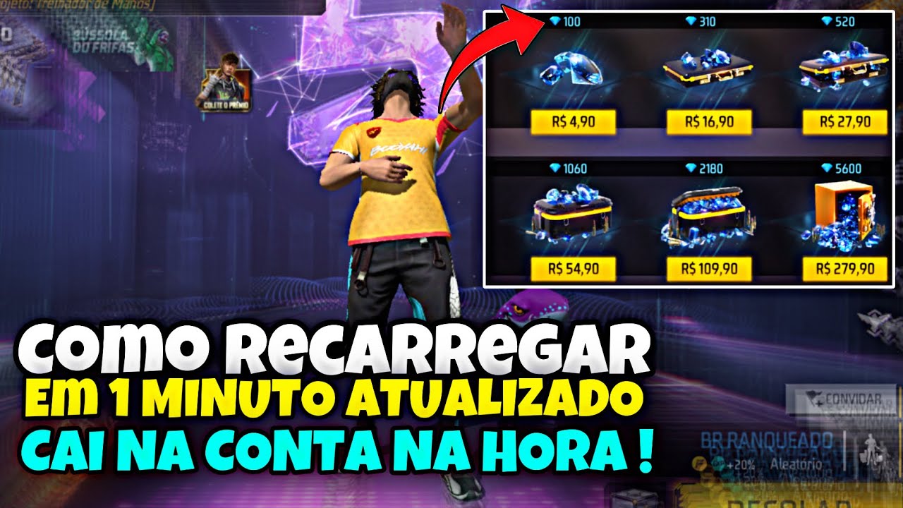 COMO RECARREGAR DIAMANTE NO FREE FIRE ATUALIZADO 2023 ! COMO COMPRAR  DIAMANTE NO FREE FIRE PELO PIX 