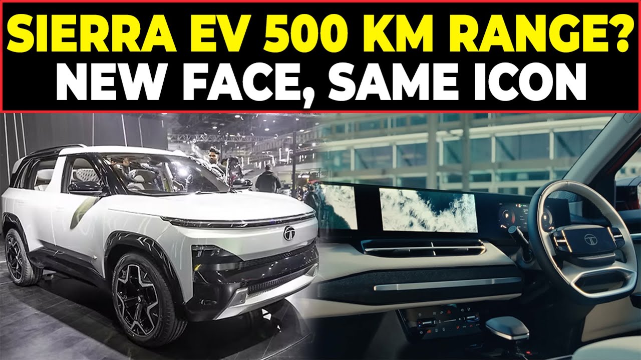 Tata Sierra EV Teased! New Design, 500 km Range, Launch Timeline ...