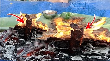 #Shorts / Cá Lóc Nướng Trui Ăn Kiểu Này Hết Sẩy Luôn / Ốc Gạo miền tây / Grilled Snakehead Fish