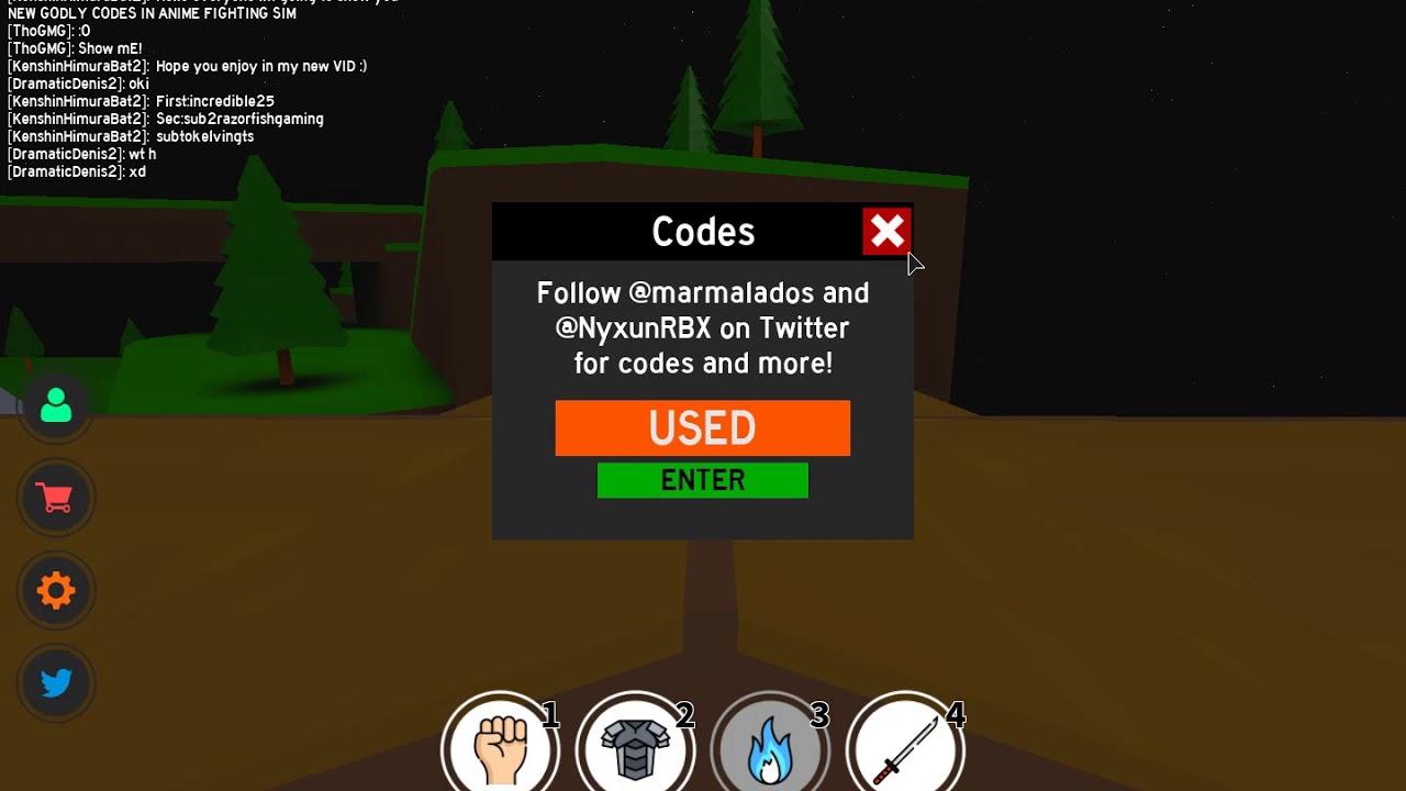 Titan Anime Fighting Simulator Codes - twitter codes for anime tycoon roblox
