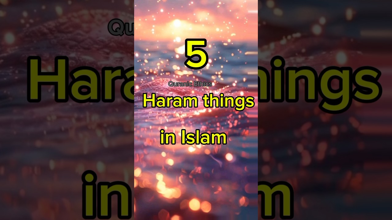 5 Haram things in Islam 😱😱